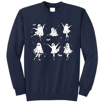 Ballet Ghost Ballet Dancer Spooky Dance Halloween Tall Sweatshirt