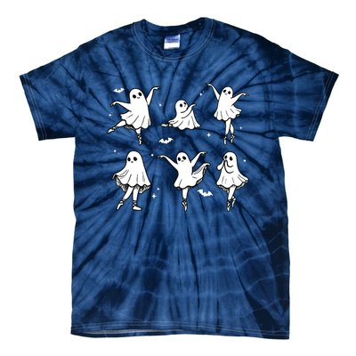 Ballet Ghost Ballet Dancer Spooky Dance Halloween Tie-Dye T-Shirt