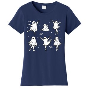 Ballet Ghost Ballet Dancer Spooky Dance Halloween Women's T-Shirt