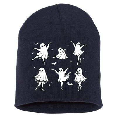 Ballet Ghost Ballet Dancer Spooky Dance Halloween Short Acrylic Beanie