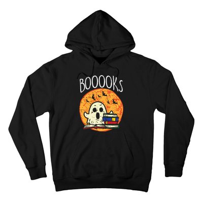 Books Ghost Boooks Halloween Reading Librarian Teacher Book Hoodie