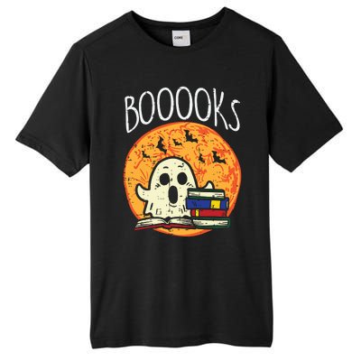 Books Ghost Boooks Halloween Reading Librarian Teacher Book Tall Fusion ChromaSoft Performance T-Shirt