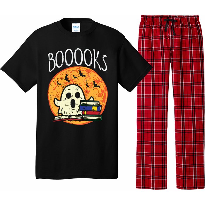 Books Ghost Boooks Halloween Reading Librarian Teacher Book Pajama Set