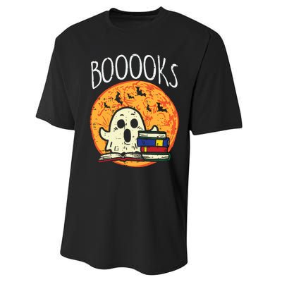 Books Ghost Boooks Halloween Reading Librarian Teacher Book Performance Sprint T-Shirt