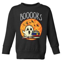 Books Ghost Boooks Halloween Reading Librarian Teacher Book Toddler Sweatshirt