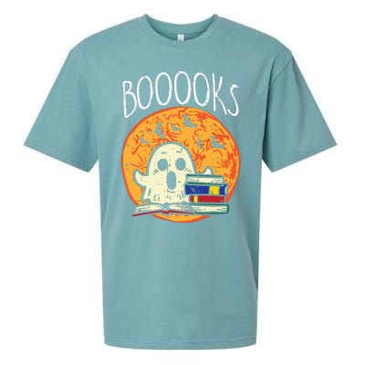 Books Ghost Boooks Halloween Reading Librarian Teacher Book Sueded Cloud Jersey T-Shirt