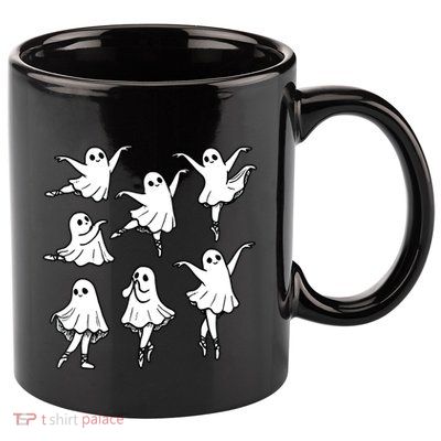 Ballet Ghost Ballet Dancer Spooky Dance Teacher Halloween 11oz C Handle Ceramic Mug