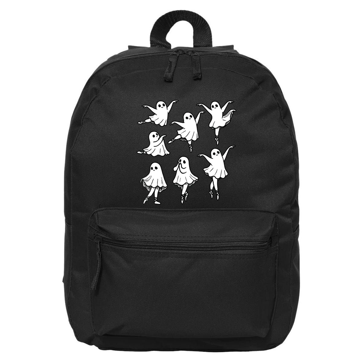 Ballet Ghost Ballet Dancer Spooky Dance Teacher Halloween 16 in Basic Backpack