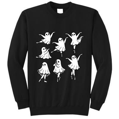 Ballet Ghost Ballet Dancer Spooky Dance Teacher Halloween Tall Sweatshirt