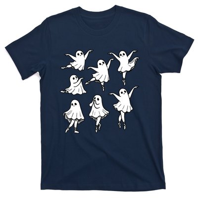 Ballet Ghost Ballet Dancer Spooky Dance Teacher Halloween T-Shirt