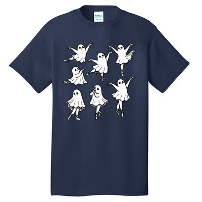 Ballet Ghost Ballet Dancer Spooky Dance Teacher Halloween Tall T-Shirt