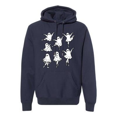 Ballet Ghost Ballet Dancer Spooky Dance Teacher Halloween Premium Hoodie