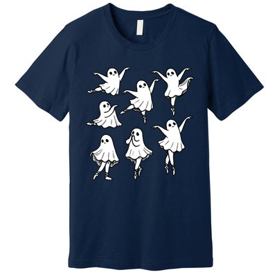 Ballet Ghost Ballet Dancer Spooky Dance Teacher Halloween Premium T-Shirt