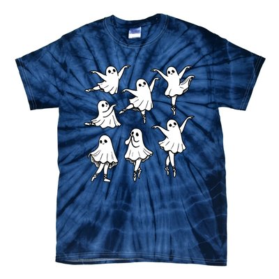 Ballet Ghost Ballet Dancer Spooky Dance Teacher Halloween Tie-Dye T-Shirt