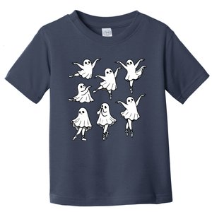 Ballet Ghost Ballet Dancer Spooky Dance Teacher Halloween Toddler T-Shirt