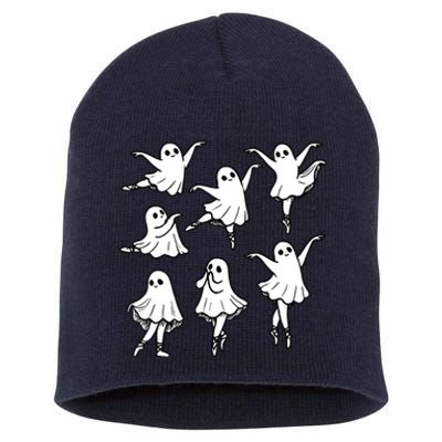 Ballet Ghost Ballet Dancer Spooky Dance Teacher Halloween Short Acrylic Beanie