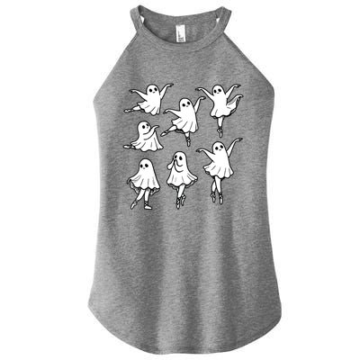 Ballet Ghost Ballet Dancer Spooky Dance Teacher Halloween Women’s Perfect Tri Rocker Tank