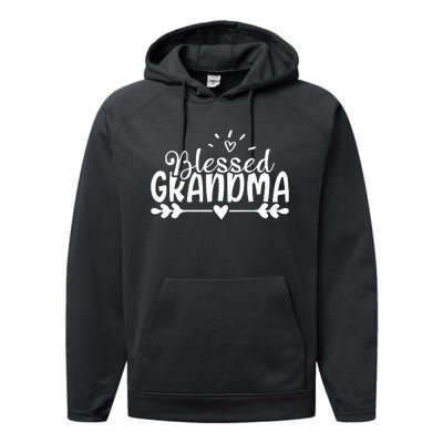 Blessed Grandma Performance Fleece Hoodie