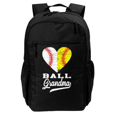 Ball Grandma Baseball Softball Heart Sport Lover Funny Gifts Backpack