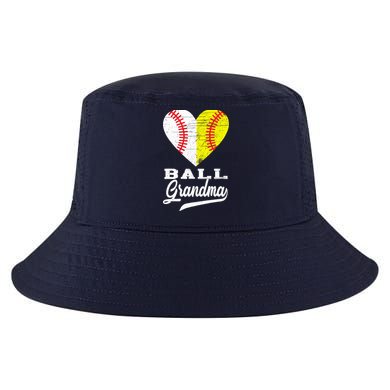 Ball Grandma Baseball Softball Heart Sport Lover Funny Gifts Cool Comfort Performance Bucket Hat