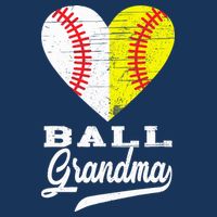 Ball Grandma Baseball Softball Heart Sport Lover Funny Gifts Zip Tote Bag