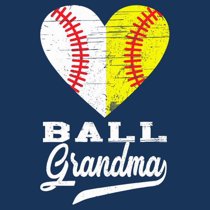 Ball Grandma Baseball Softball Heart Sport Lover Funny Gifts Zip Tote Bag