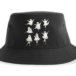 Ballet Ghost Ballet Dancer Spooky Dance Teacher Halloween Gift Sustainable Bucket Hat