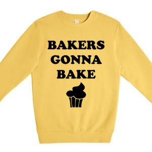 Bakers Gonna Bake Cute Minimalist Gift Premium Crewneck Sweatshirt