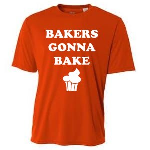 Bakers Gonna Bake Cute Minimalist Gift Cooling Performance Crew T-Shirt