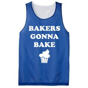 Bakers Gonna Bake Cute Minimalist Gift Mesh Reversible Basketball Jersey Tank