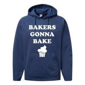 Bakers Gonna Bake Cute Minimalist Gift Performance Fleece Hoodie