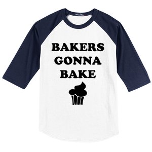 Bakers Gonna Bake Cute Minimalist Gift Baseball Sleeve Shirt