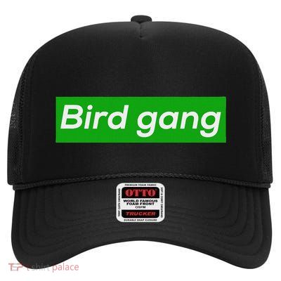 Bird Gang High Crown Mesh Back Trucker Hat