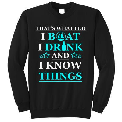 Boating Gifts Boat Owner Men Sailing Funny Drinking Gift Sweatshirt