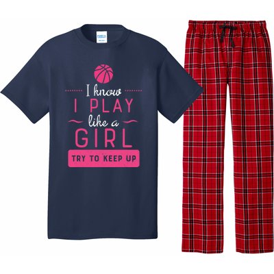 Basketball -Girl Basketball Gift- Play Like a Girl Pajama Set