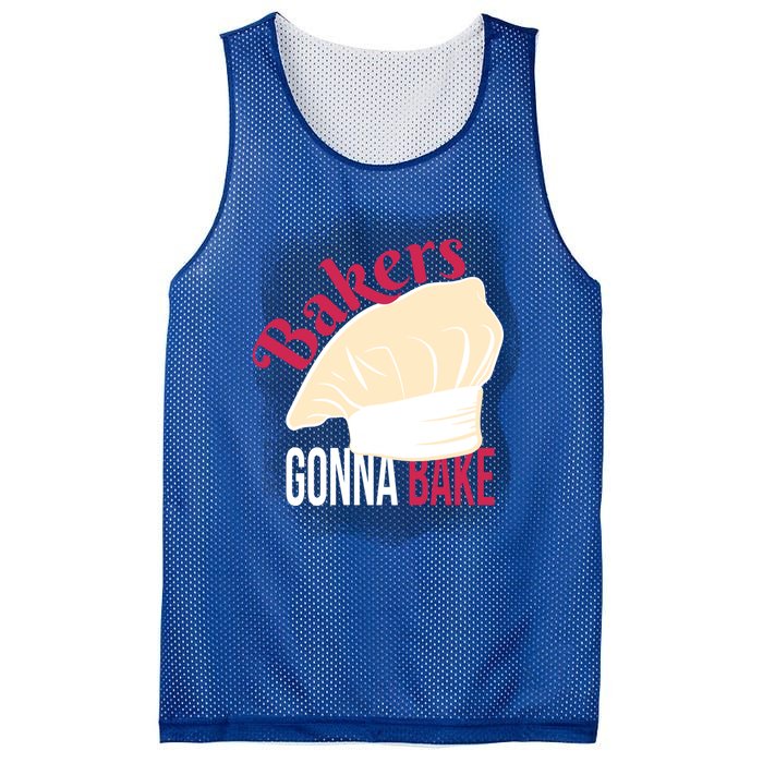 Bakers Gonna Bake Funny Cook Pastry Chef Joke Great Gift Mesh Reversible Basketball Jersey Tank