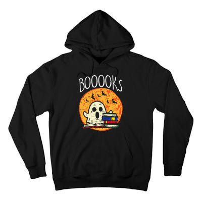 Books Ghost Boooks Halloween Reading Librarian Teacher Book Tall Hoodie