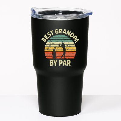 Best Grandpa By Par Golf Golfer Golfing Grandfather Design Tumbler