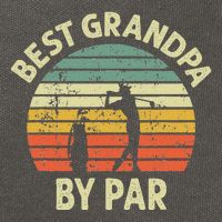 Best Grandpa By Par Golf Golfer Golfing Grandfather Design Cotton Canvas Backpack
