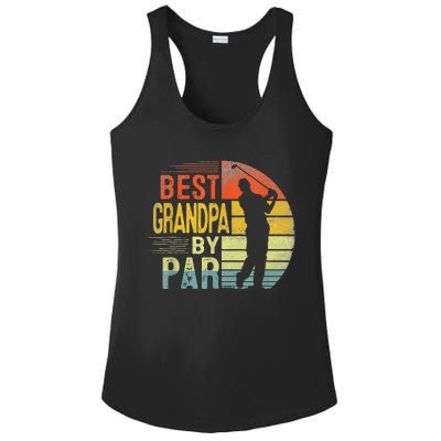 Best Grandpa By Par Daddy Fathers Day Gift Golf Lover Golfer Ladies PosiCharge Competitor Racerback Tank