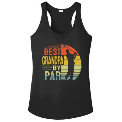 Best Grandpa By Par Daddy Fathers Day Gift Golf Lover Golfer Ladies PosiCharge Competitor Racerback Tank