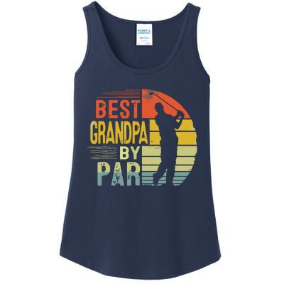 Best Grandpa By Par Daddy Fathers Day Gift Golf Lover Golfer Ladies Essential Tank