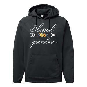 Blessed Grandma Performance Fleece Hoodie