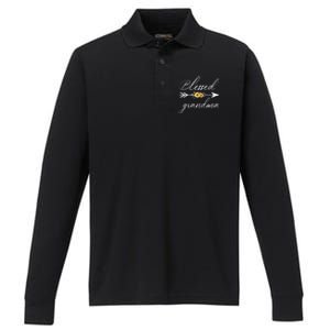 Blessed Grandma Performance Long Sleeve Polo