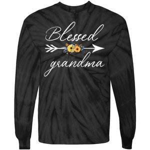 Blessed Grandma Tie-Dye Long Sleeve Shirt