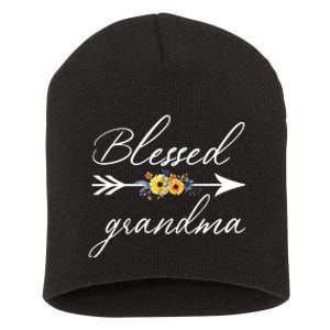 Blessed Grandma Short Acrylic Beanie