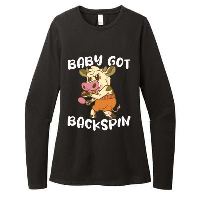 Baby Got Backspin Table Tennis Funny Ping Pong Womens CVC Long Sleeve Shirt