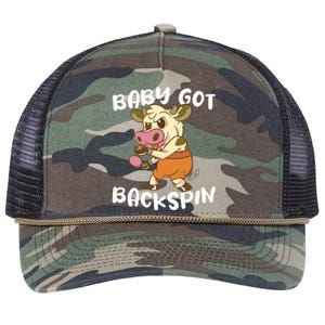 Baby Got Backspin Table Tennis Funny Ping Pong Retro Rope Trucker Hat Cap