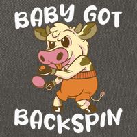 Baby Got Backspin Table Tennis Funny Ping Pong Cotton Canvas Backpack