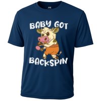Baby Got Backspin Table Tennis Funny Ping Pong Cooling Performance Crew T-Shirt